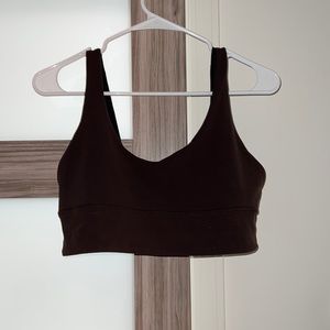 brown / black reversible lululemon align bra